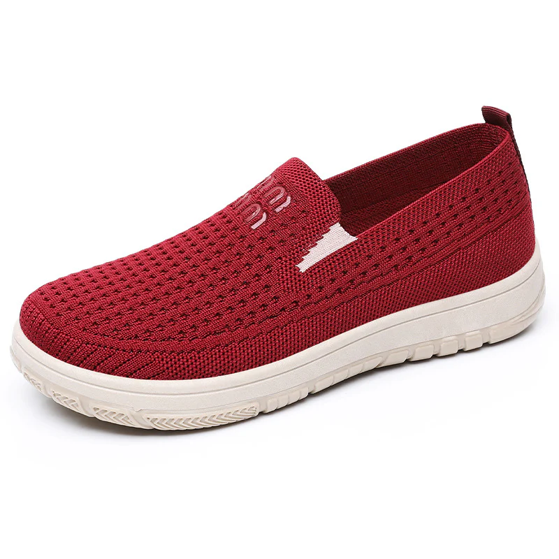 Damen Bequeme Komfort-Sneakers mit atmungsaktivem Strickdesign Heidi Mode - Image 8