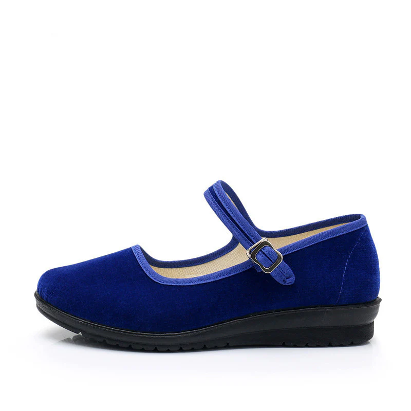 Damen Bequeme Mary Jane Schuhe mit verstellbarem Riemen Heidi Mode - Image 6