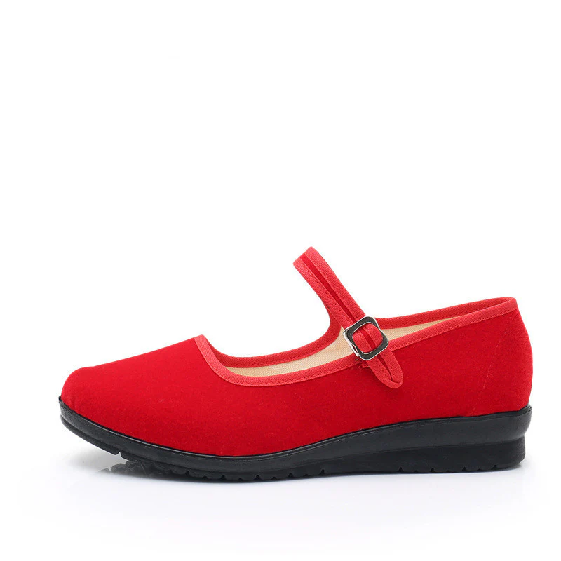 Damen Bequeme Mary Jane Schuhe mit verstellbarem Riemen Heidi Mode - Image 8