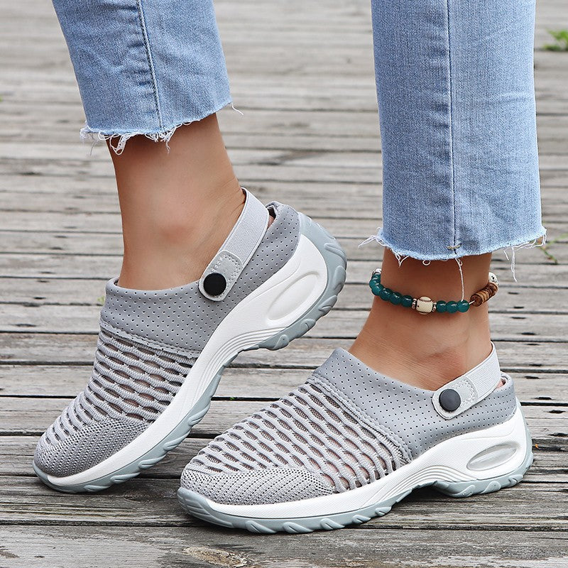 Damen bequeme Mesh-Sneaker mit ergonomischem Fußbett Heidi Mode