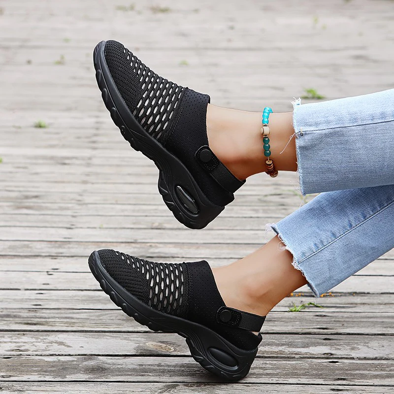 Damen bequeme Mesh-Sneaker mit ergonomischem Fußbett Heidi Mode - Image 2