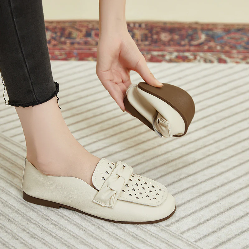 Damen Bequeme Mokassins mit modischem Schnallen-Design Heidi Mode - Image 3