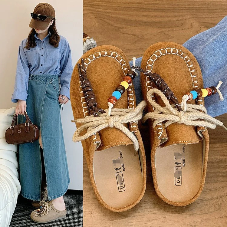 Damen Bequeme Mokassins mit modischen Dekorationen Heidi Mode - Image 2
