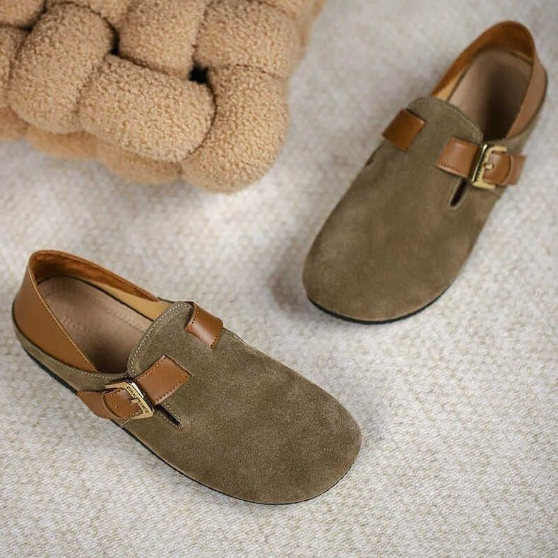 Damen Bequeme Mokassins mit modischen Schnalle und weichem Innenmaterial Heidi Mode - Image 5