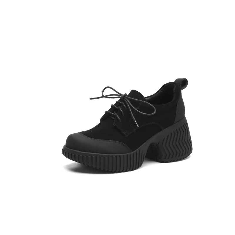 Damen bequeme Plateau-Schnürschuhe mit robustem Sohlenprofil und trendigem Design Heidi Mode - Image 6