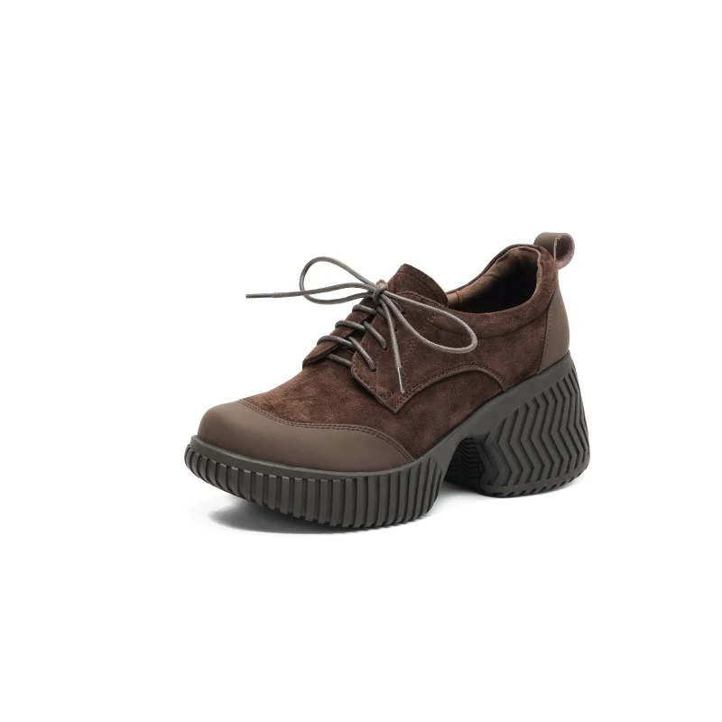 Damen bequeme Plateau-Schnürschuhe mit robustem Sohlenprofil und trendigem Design Heidi Mode - Image 7