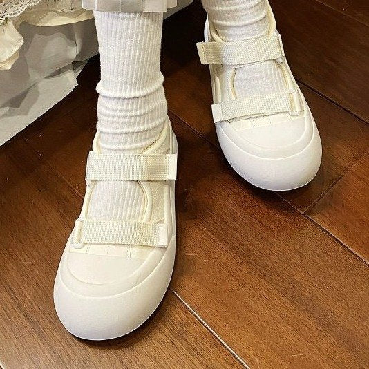 Damen Bequeme Plateau-Sneaker mit verstellbarem Klettverschluss Heidi Mode - Image 5