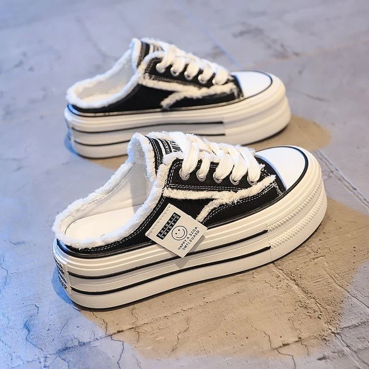 Damen Bequeme Plattform-Sneaker mit Fellfutter und sportlichem Design Heidi Mode - Image 6