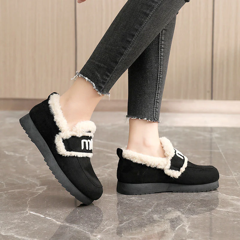 Damen Bequeme Plüsch-Sneaker mit auffälligem Veloursleder Heidi Mode - Image 2