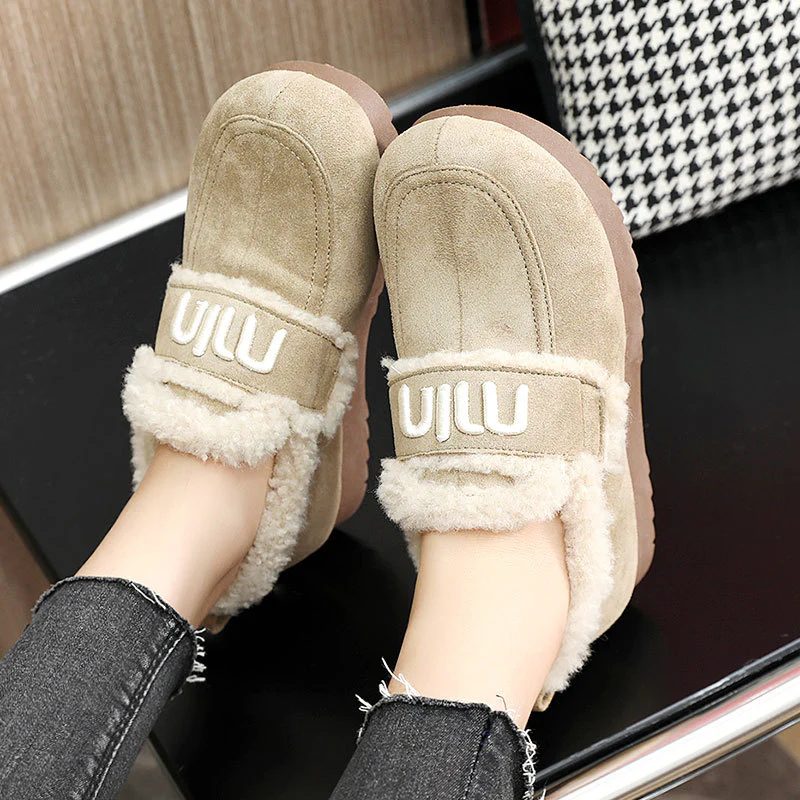 Damen Bequeme Plüsch-Sneaker mit auffälligem Veloursleder Heidi Mode - Image 3