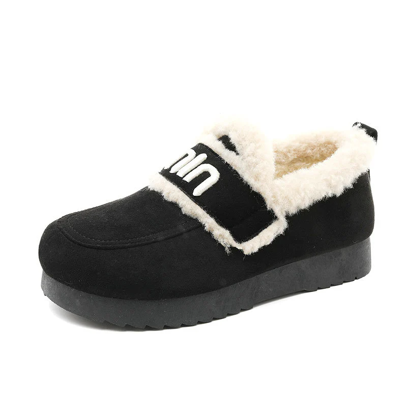 Damen Bequeme Plüsch-Sneaker mit auffälligem Veloursleder Heidi Mode - Image 5