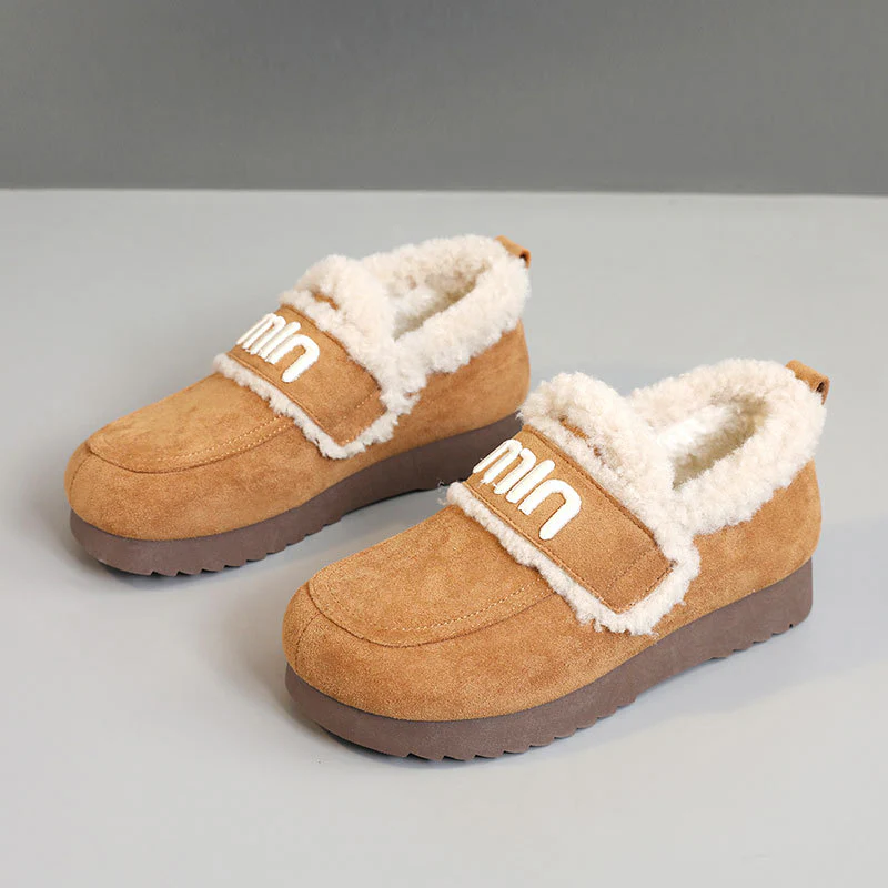 Damen Bequeme Plüsch-Sneaker mit auffälligem Veloursleder Heidi Mode - Image 6