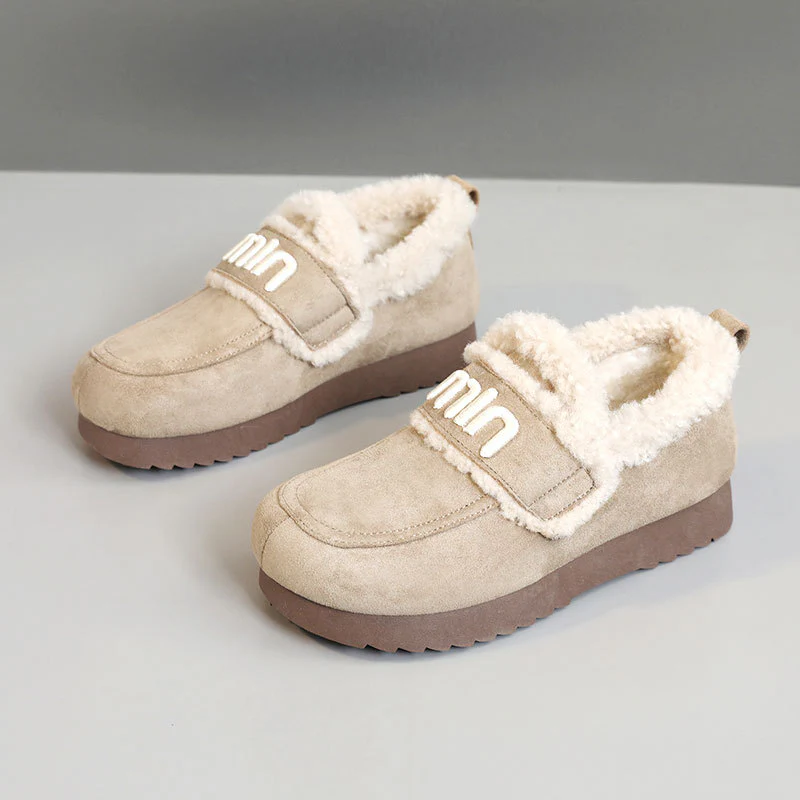 Damen Bequeme Plüsch-Sneaker mit auffälligem Veloursleder Heidi Mode - Image 8