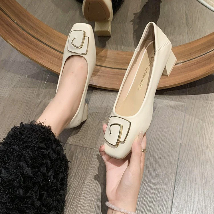 Damen Bequeme Pumps mit Stilvollem Schnallen-Detail Heidi-Mode - Image 4