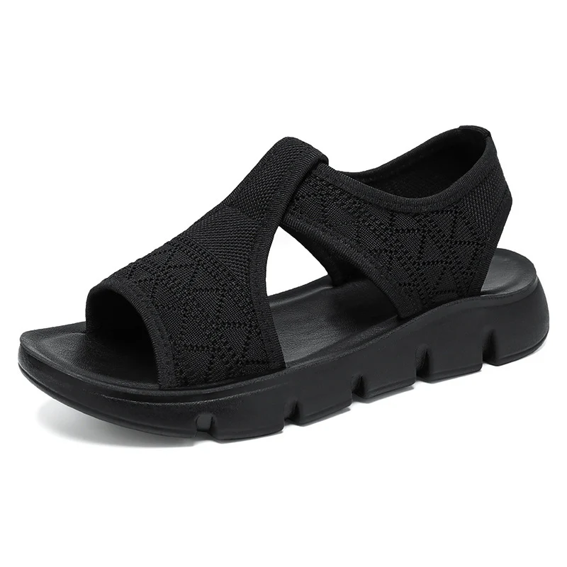 Damen Bequeme Sandalen mit elastischen Riemen und rutschfester Sohle Heidi Mode - Image 5