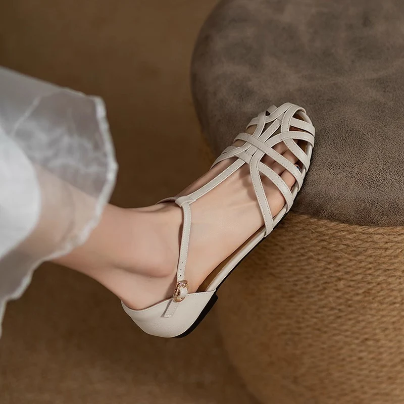 Damen Bequeme Sandalen mit offenem Zehenbereich und elegantem Riemchen-Design Heidi Mode - Image 2