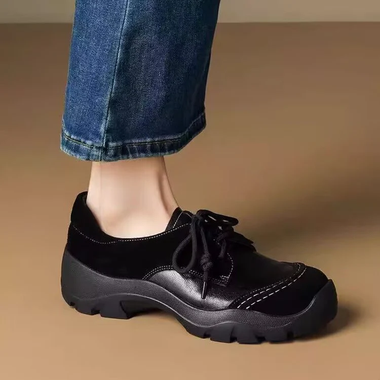 Damen Bequeme Schnürschuhe mit robustem Profil und anatomischer Fußbettung Heidi Mode - Image 6