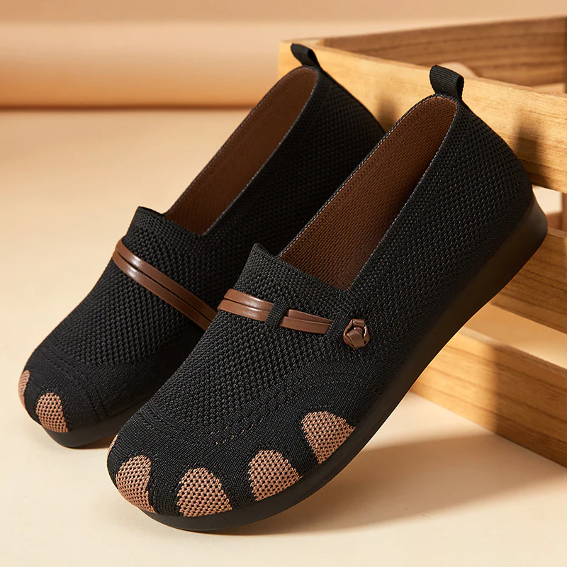 Damen Bequeme Slip-On Ballerinas mit flexiblem Obermaterial Heidi Mode - Image 7