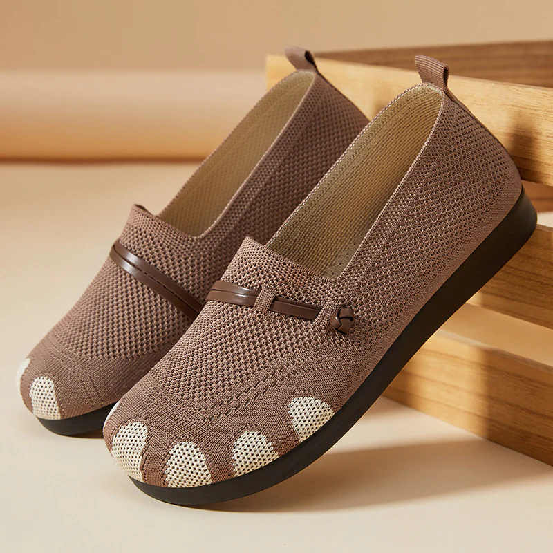 Damen Bequeme Slip-On Ballerinas mit flexiblem Obermaterial Heidi Mode - Image 9