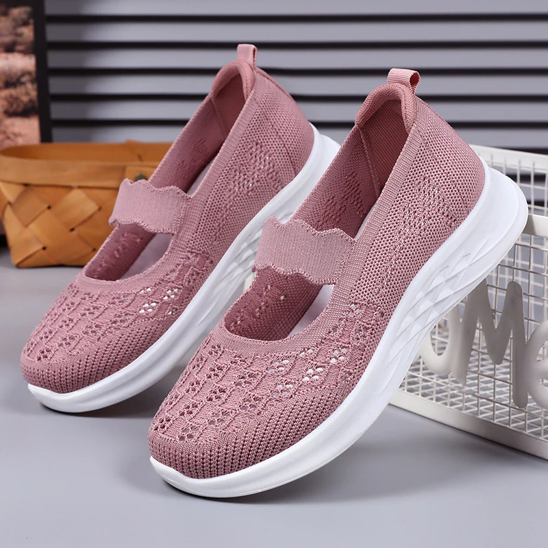 Damen Bequeme Slip-On Ballerinas mit floralen Details Heidi Mode - Image 3