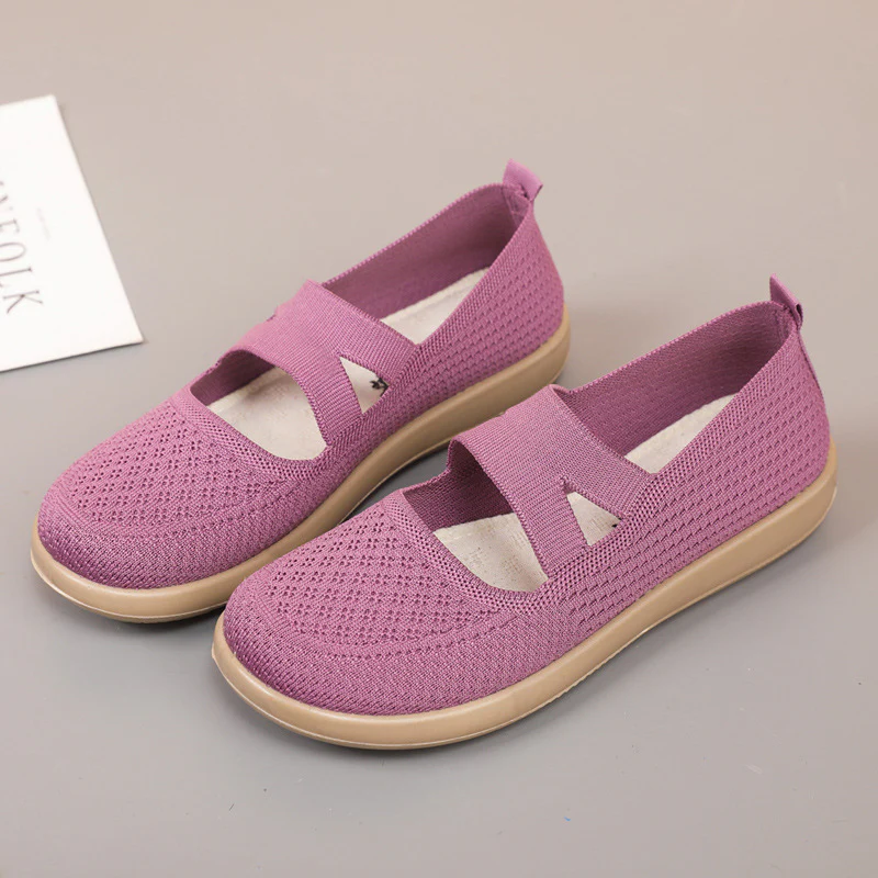 Damen Bequeme Slip-On City-Sneaker mit atmungsaktivem Obermaterial Heidi Mode - Image 6