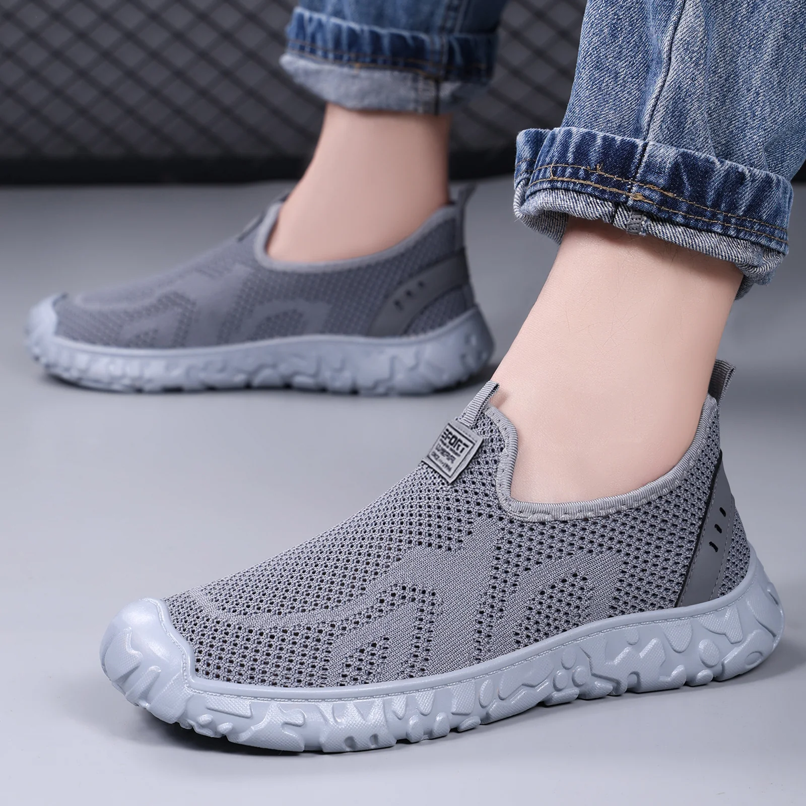 Damen Bequeme Slip-On Freizeitschuhe mit atmungsaktivem Mesh-Obermaterial Heidi Mode - Image 3
