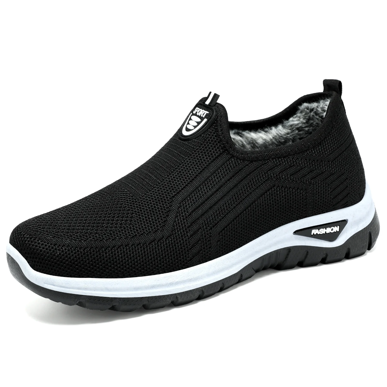 Damen Bequeme Slip-On Freizeitschuhe mit atmungsaktivem Strickdesign Heidi Mode - Image 7