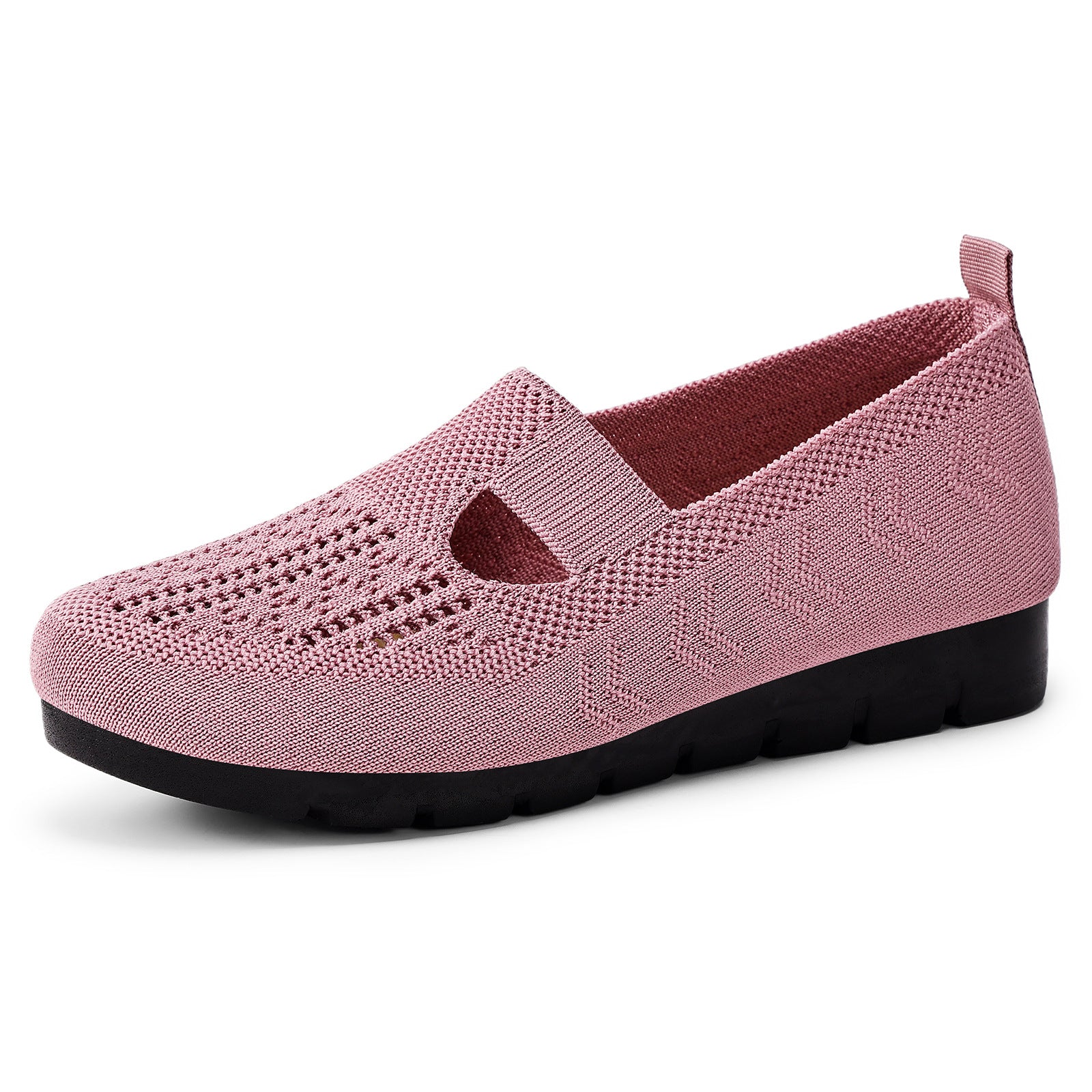 Damen Bequeme Slip-On Freizeitschuhe mit atmungsaktivem Strickdesign Heidi Mode - Image 8