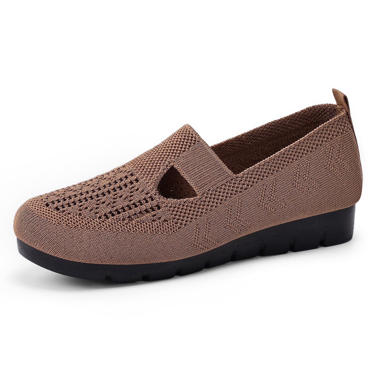 Damen Bequeme Slip-On Freizeitschuhe mit atmungsaktivem Strickdesign Heidi Mode - Image 9