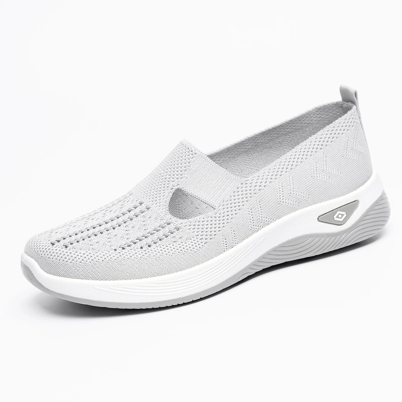 Damen Bequeme Slip-On Freizeitschuhe mit atmungsaktivem Strickoberteil Heidi Mode - Image 10