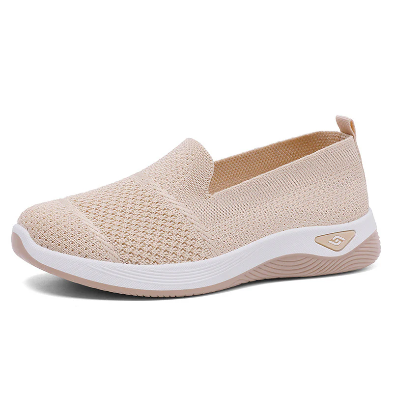 Damen Bequeme Slip-On Freizeitschuhe mit luftdurchlässigem Strickoberteil Heidi Mode - Image 10