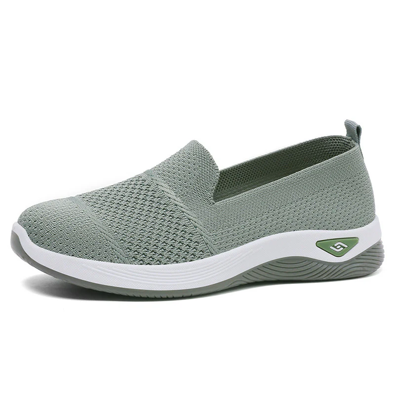 Damen Bequeme Slip-On Schuhe mit atmungsaktivem Strickdesign Heidi Mode - Image 6