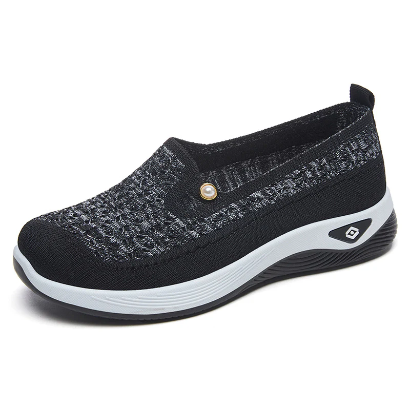 Damen Bequeme Slip-On Schuhe mit luftiger Strickoberfläche Heidi Mode - Image 6