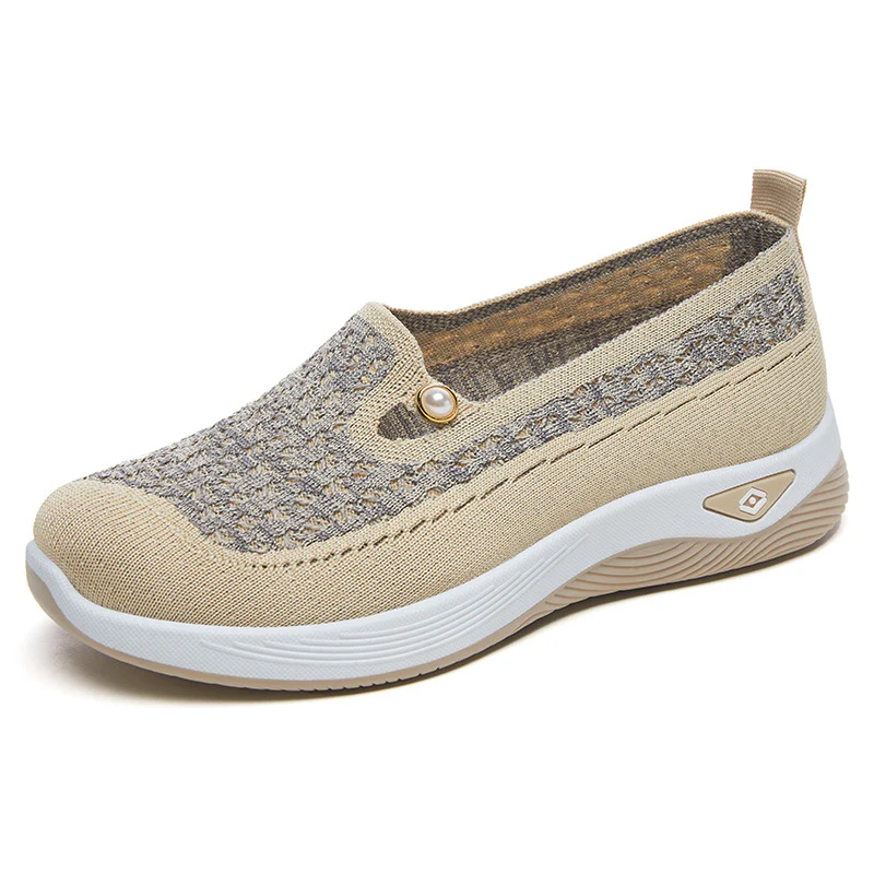 Damen Bequeme Slip-On Schuhe mit luftiger Strickoberfläche Heidi Mode - Image 7