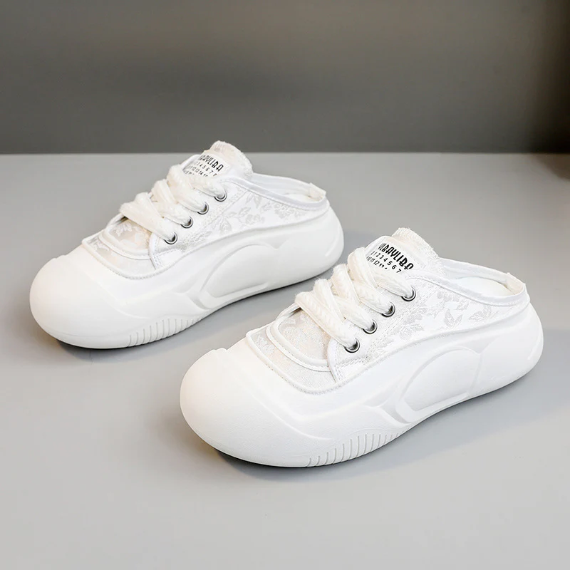 Damen bequeme Slip-On Sneaker mit modischem Blumenmuster und stoßdämpfender Sohle Heidi Mode - Image 7