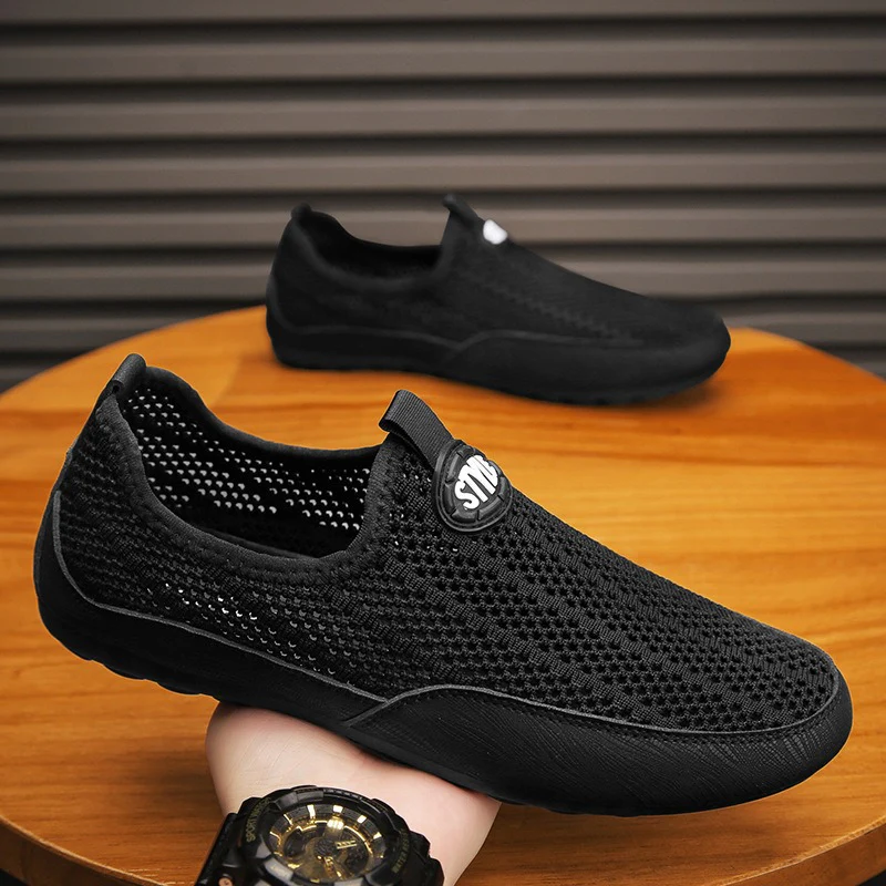 Damen Bequeme Slip-On Sneakers mit atmungsaktivem Mesh-Obermaterial Heidi Mode - Image 6