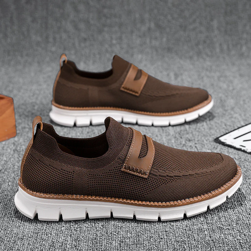 Damen Bequeme Slip-On Sneakers mit atmungsaktivem Netzgewebe und modischem Akzent Heidi Mode - Image 3