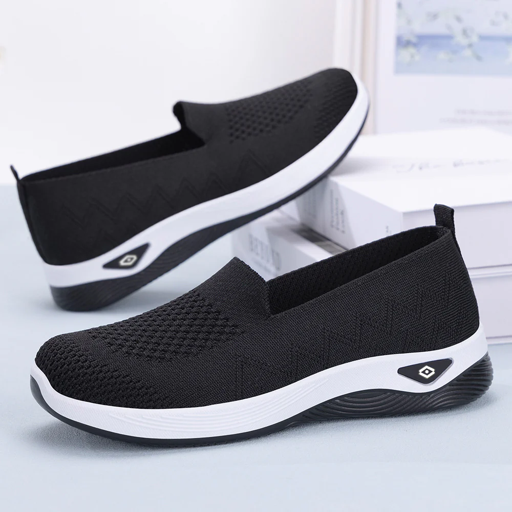 Damen Bequeme Slip-On Sneakers mit atmungsaktivem Obermaterial Heidi Mode - Image 2