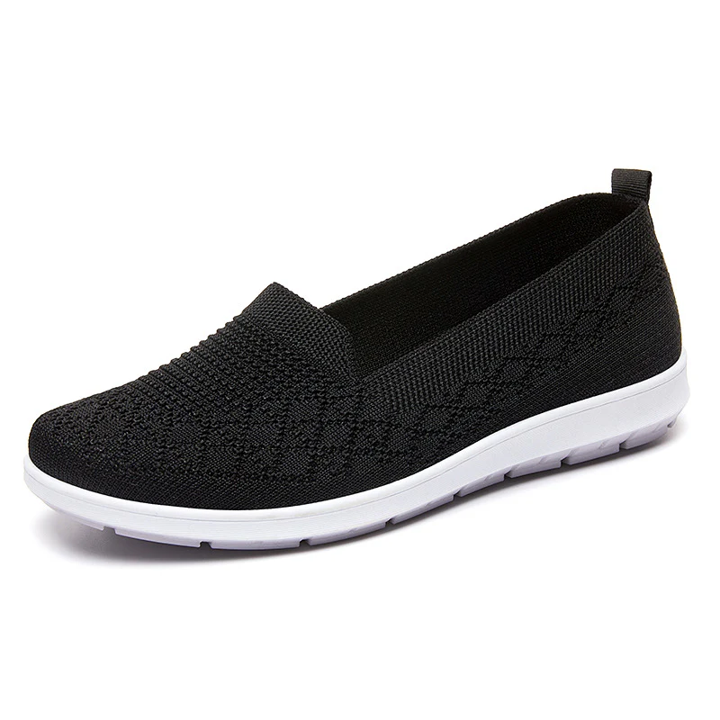 Damen Bequeme Slip-On Sneakers mit atmungsaktivem Strickdesign Heidi Mode - Image 6