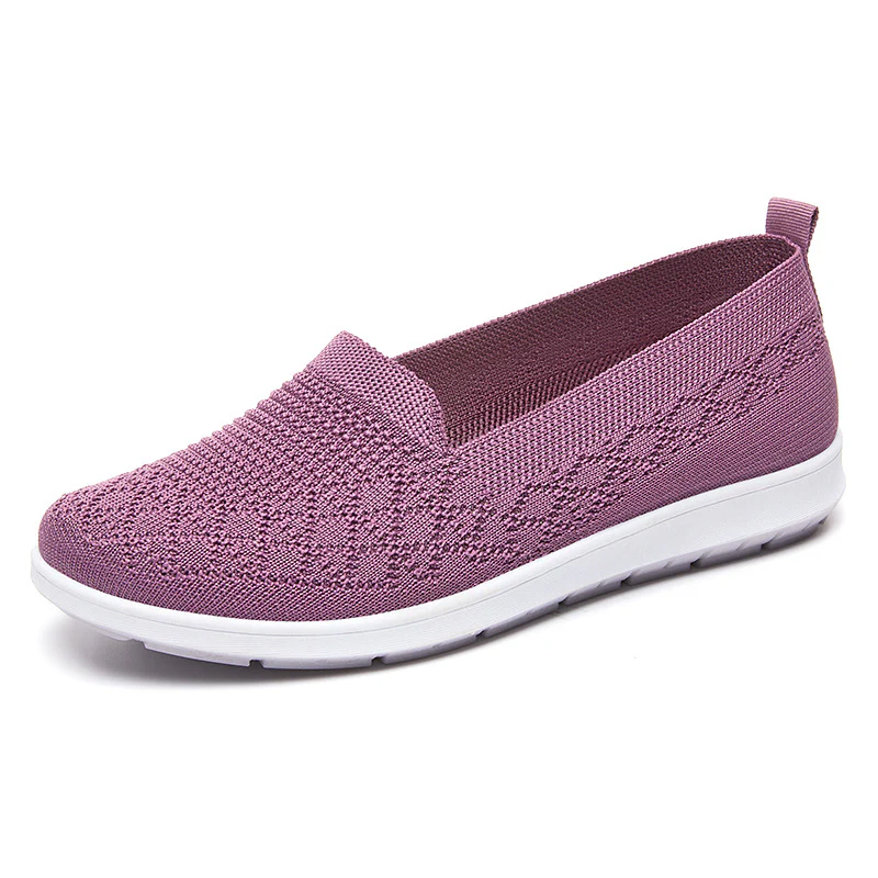 Damen Bequeme Slip-On Sneakers mit atmungsaktivem Strickdesign Heidi Mode - Image 7