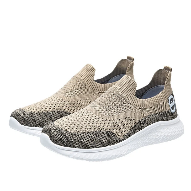 Damen Bequeme Slip-On Sneakers mit atmungsaktivem Strickmaterial und rutschfester Sohle Heidi Mode - Image 5
