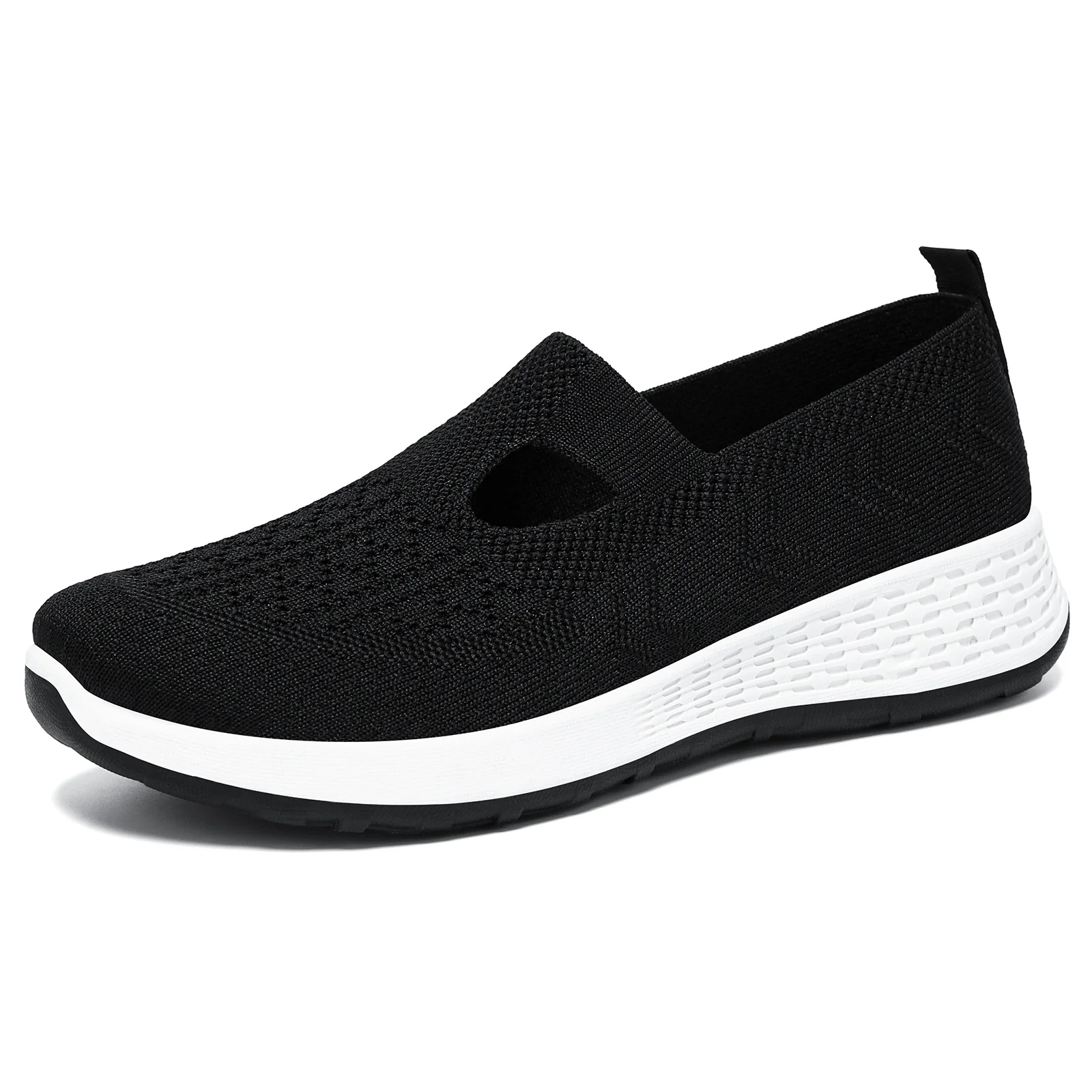 Damen Bequeme Slip-On Sneakers mit atmungsaktivem Strickoberteil Heidi Mode - Image 6