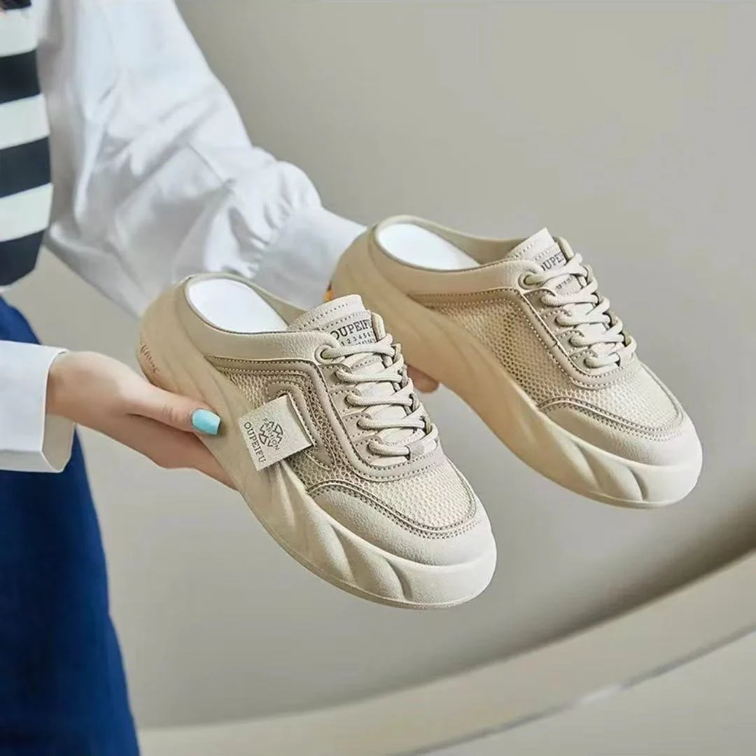 Damen Bequeme Slip-On Sneakers mit atmungsaktiver Mesh-Oberfläche Heidi Mode - Image 3