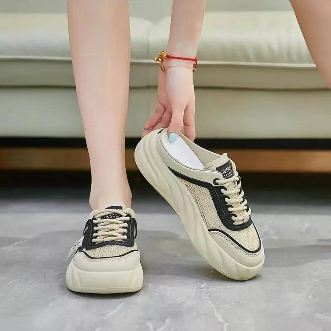 Damen Bequeme Slip-On Sneakers mit atmungsaktiver Mesh-Oberfläche Heidi Mode - Image 4