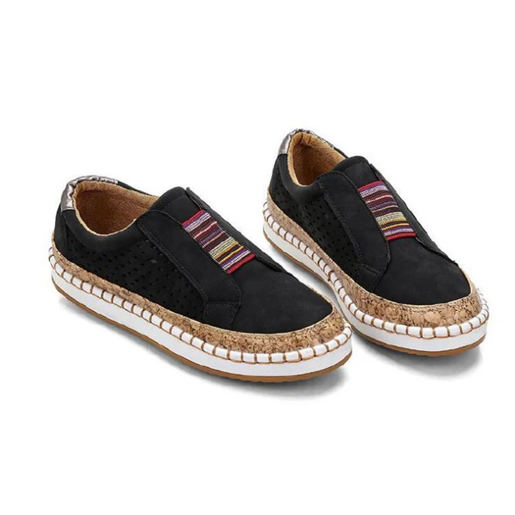 Damen bequeme Slip-On Sneakers mit atmungsaktiver Oberflächenstruktur Heidi Mode - Image 5