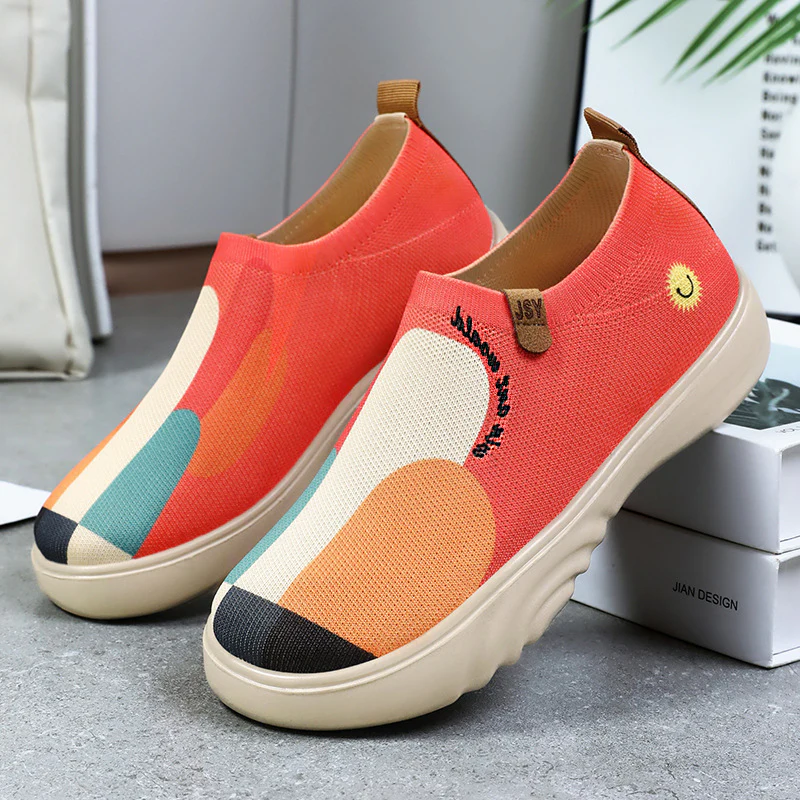 Damen Bequeme Slip-On Sneakers mit einzigartigem Design Heidi Mode - Image 4