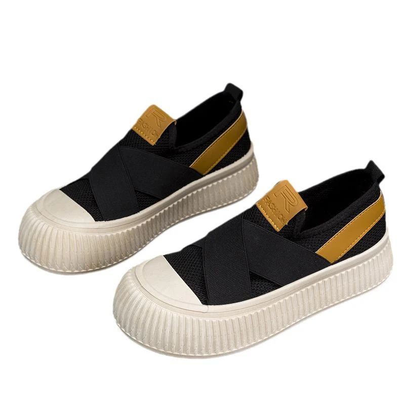 Damen Bequeme Slip-On Sneakers mit flexiblem Strickoberteil Heidi Mode - Image 3