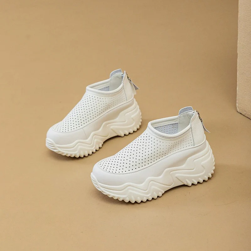 Damen Bequeme Slip-On Sneakers mit luftdurchlässigem Obermaterial und rutschfester Sohle Heidi Mode - Image 4