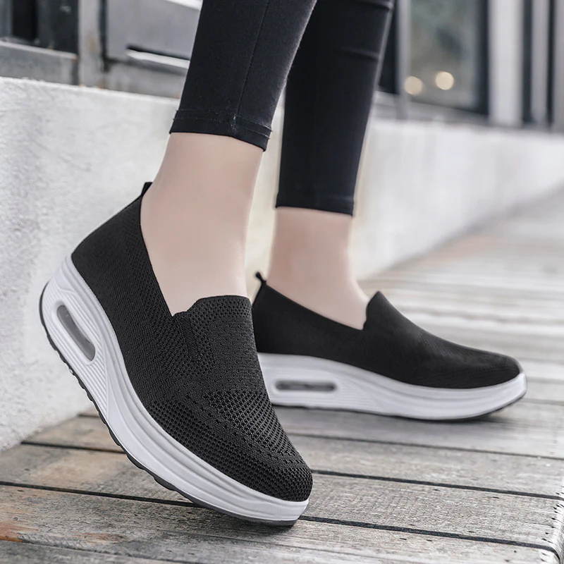 Damen Bequeme Slip-On Sneakers mit Luftpolstertechnologie Heidi Mode - Image 3