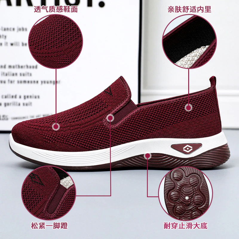 Damen Bequeme Slip-On Sportschuhe mit atmungsaktivem Netzdesign Heidi Mode - Image 4